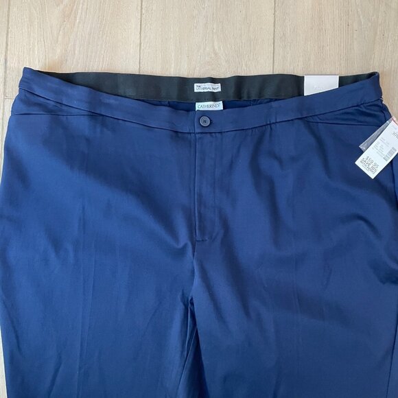 NEW $59 Catherines Womens Plus 30W Universal Capri Navy Pants - Picture 3 of 10
